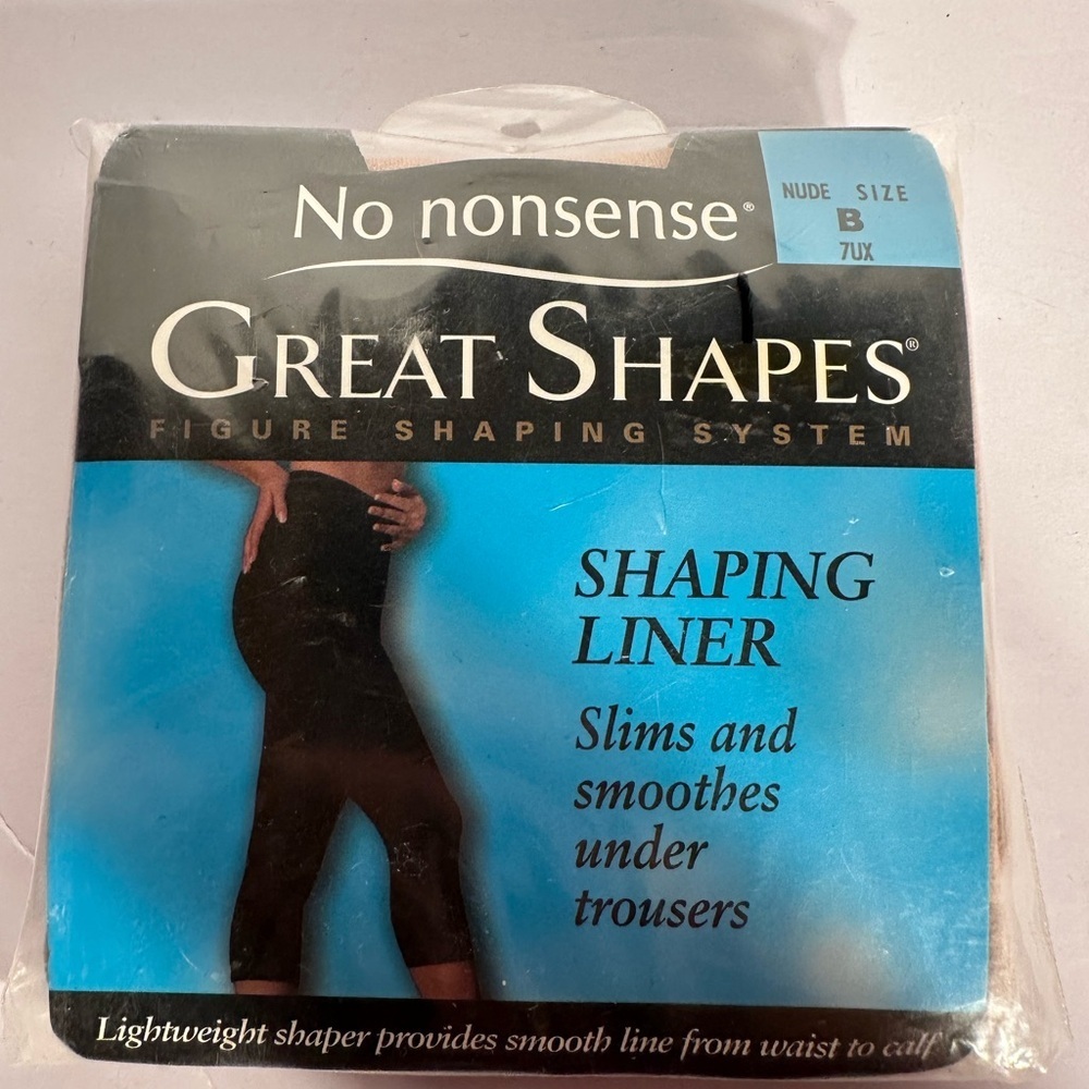 No Nonsense Great Shapes Shaping Liner Nude B 7UX Made In USA New In Package - Picture 3 of 5